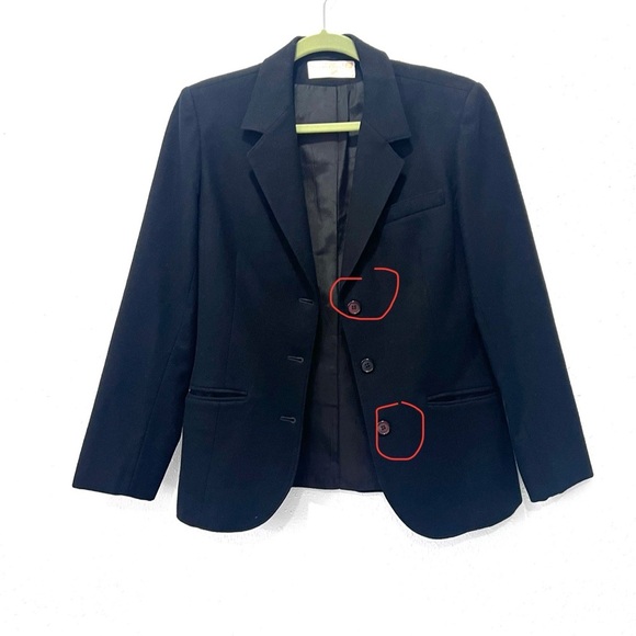 Pendleton 100% wool Black Blazer Tailored Suit Jacket 4 - Picture 4 of 8